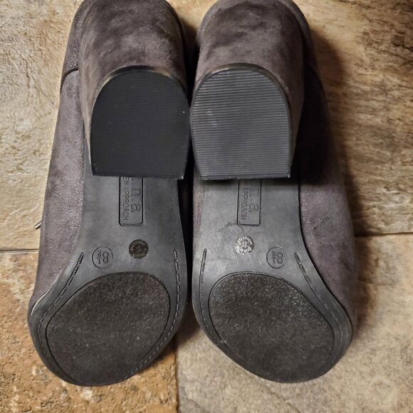 A.N.A. Lace Up Spectator Pumps Booties Womens 8.5 Faux Suede Brown - Picture 5 of 5